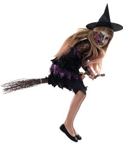 Spider Witch Spinnenmädchen Spinne Hexe Kinder Karneval Halloween Kostüm 116