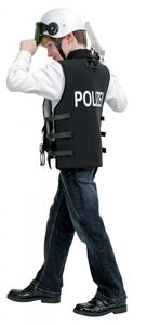 Kostüm für Kinder Polizei-Weste Gr.140 schwarz Neu