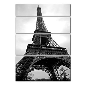 Leinwandbild - Pariser Eiffelturm III, Größe:80 x 120 cm 3tlg (80x40.80x40.80x40)