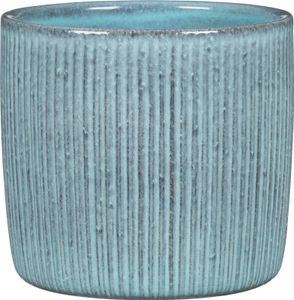 Scheurich Solido Linea 909, Topfpflanzer, Freistehend, Keramik, Blau, Rund, Indoor