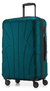 Suitline - Hartschalen-Koffer Check-In Gepäck Trolley Rollkoffer Reisekoffer, TSA, 66 cm, ca. 68 Liter, 100% ABS,Aquagrün