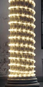 MELINERA LED Lichterschlauch Innen/Außen 10 m 240x LEDs warmweiß Lichterkette