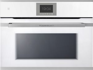 Kompakt Mikrowellen-Backofen mit ökotherm®, Weiß TFT Display, Bratenthermometer und 22 Funktionen