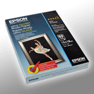 Epson Ultra Glossy Photo Paper, 130 x 180 mm, 300 g/m², 50 Blatt, 350 g, 130 x 180 mm