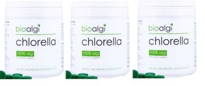 3x Chlorella Bioalgae - očista těla, regenerace buněk 250 tablet