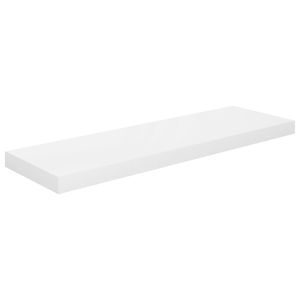 vidaXL 323751  Floating Wall Shelf High Gloss White 80x23,5x3,8 cm MDF