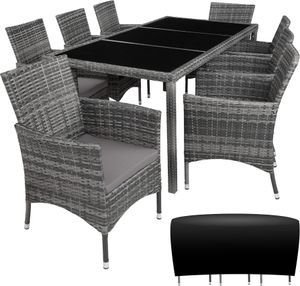 Rattan Sitzgruppe Almansa für 8 Personen
