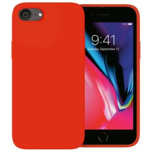 Ceezs iPhone SE 2022 Hülle Silikon (Rot)
