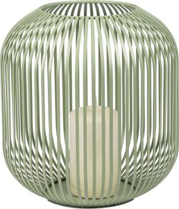 Windlicht Wili Stäbe in Kugelform H. 28cm grün aus Metall Formano F25