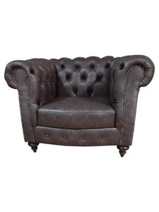 Fotel Chesterfield kanapa 1-osobowa skórzany fotel wypoczynkowy fotel jednoosobowy