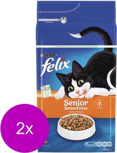 Felix Senior Sensations - Katzenfutter  4 kg x 2
