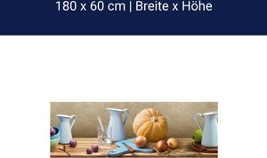Küchenrückwand Collage Herbst Brett Holz M1219 – Acrylglas / 180cm / 60cm