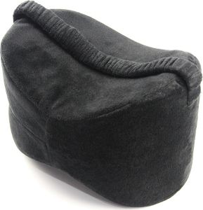 Kniekissen, Memory-Schaum-Beinpositionierer (für Seitenschläfer), Schlaf-Kniekissen, Druckentlastungs-Fußpolster für Schwangere, Yoga-Beinkissen(Schwarz）