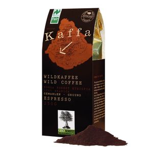 Original Food Kaffa Wildkaffee Espresso, gemahlen 250g