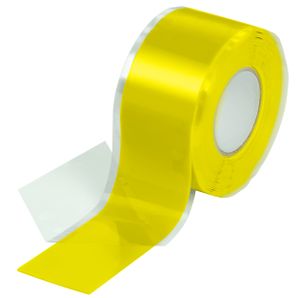 Poppstar 1x 3m selbstverschweißendes Silikonband, Silikon Tape Reparaturband, Isolierband und Dichtungsband (Wasser, Luft), 25mm breit, gelb