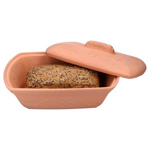 Terra Brottopf Brotkasten mit Deckel Brötchen Toast Aufbewahrungsbox Ton