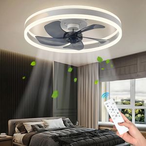 Stropní ventilátor s LED osvětlením a dálkovým ovládáním, ovladatelný přes aplikaci, nastavitelná rychlost ventilátoru, mnoho funkcí - bílý Stropní ventilátor s LED osvětlením a dálkovým ovládáním, ovladatelný přes aplikaci, nastavitelná rychlost ventilátoru, mnoho funkcí - bílý