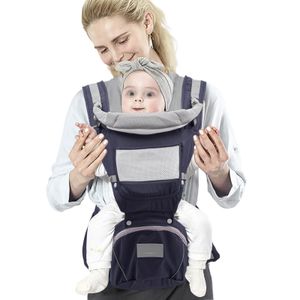 dětské nosítko 6 v 1 od narození ergonomický batoh na břicho (tmavě modrý) pro 3-15kg kojence a batolata