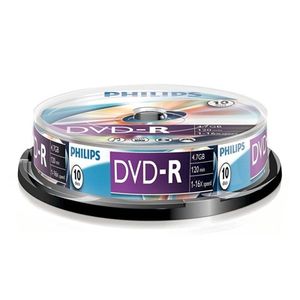 Philips DVD-Rohlinge, 120Min, 4.7GB, Speed 16x, Spindel (10 Disc)