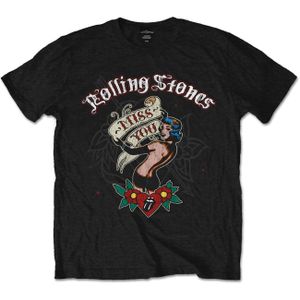 The Rolling Stones - "Miss You" T-Shirt für Herren/Damen Unisex RO2071 (S) (Schwarz)