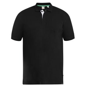 Duke Herren D555 Kingsize Pique-Poloshirt Grant DC106 (10XL) (Schwarz)