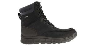 CLARKS Męskie buty Edlund Hi GTX czarne skórzane ocieplane GORETEX 44,5