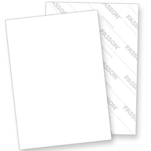 Aufkleberpapier selbstklebend A4 (100 Blatt) weiß matt, Rückseite geschlitzt zum Einfachen ablösen, für Laserdrucker und Inkjetdrucker geeignet
