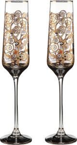 2er Set Gustav Klimt Sektgläser Der Lebensbaum H. 26cm 200ml Goebel