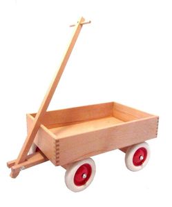 Holzwagen zum Ziehen, Kastenwagen Emil