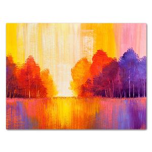 Leinwandbild Malerei, Bäume M0509 – Extragroß - (100x75cm)