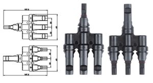 PV-T Verteiler MC4 3 er