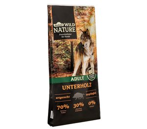 Dehner Wild Nature Hundefutter Unterholz, Trockenfutter getreidefrei / zuckerfrei, für ausgewachsene Hunde, Wildschwein, 12 kg