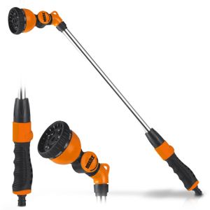 HECHT 08230 Gartenbrause mit 10 Sprühmuster | 67 cm Länge | 60 mm Sprühkopf