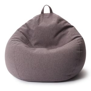 Lumaland Comfort Line XXL Sitzsack - 100x120x50 cm Bodenkissen, Bean Bag Chair - 315 L - EPS Perlen Füllung - Dunkelgrau