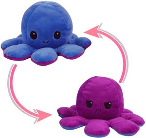 Octopus Plüschtier Doppelseitiges Kuscheltier Stimmung Trend Spielzeug Gr.XL 