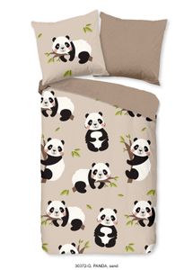 Good Morning Kinder Bettwäsche Panda - 135x200 cm - 100% Baumwolle