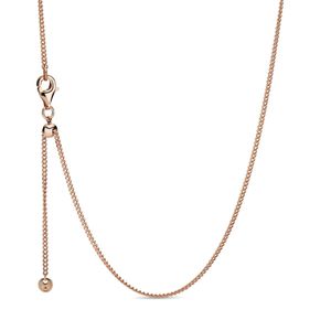 Pandora Rose 388283 Łańcuszek damski Curb Chain pozłacany różem 60 cm