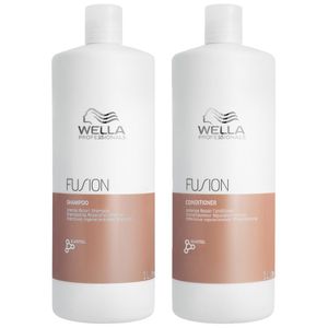 Wella Professionals Fusion Intense Repair Set - Shampoo 1000 ml + Conditioner 1000 ml - NEU