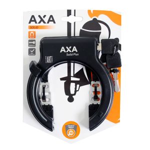 Ringschloß AXA Solid Plus - mit abziehbarer Schlüssel - Schwarz (blister)