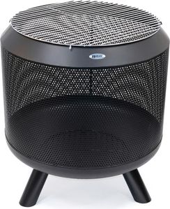 HEAT Outdoor Living Trommel Schwarz - Feuerkorb für den Garten - Feuertonne & Feuerstelle - Feuerkorb aus stabilem Stahl für Entspannte Abende - Feuerkorb auf Beinen - Feuerkorb mit Grill Schwarz HEAT Outdoor Living Trommel Schwarz - Feuerkorb für den Garten - Feuertonne & Feuerstelle - Feuerkorb aus stabilem Stahl für Entspannte Abende - Feuerkorb auf Beinen - Feuerkorb mit Grill Schwarz