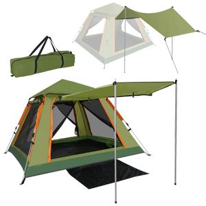 Puluomis Campingzelt Zelt 200x220x160 cm 3-4 Personen Kuppelzelt Pop-Up-Zelt mit Tragetasche Familienzelt für Outdoor Camping winddicht Grün