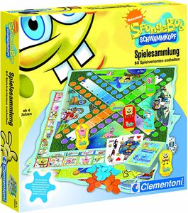 Clementoni - Spielesammlung - Spongebob Schwammkopf