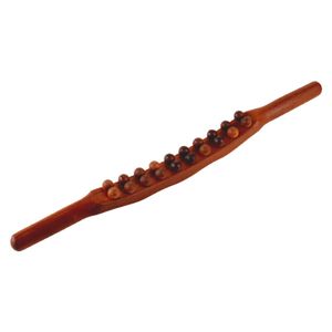 20 Perlen Holz Guasha Scraping Stick Massagegerät für Schultermassagegeräte Massagegerät