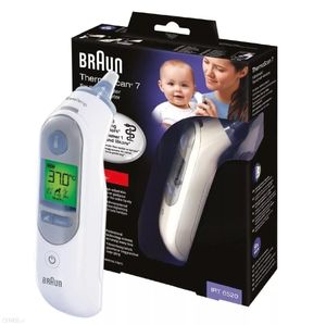 Braun IRT6520 ThermoScan 7 Ohrthermometer + Spielzeugthermometer – Präzise Temperaturmessung für Groß und Klein
