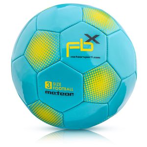 meteor FBX Kinder Fußball Ball kleine Sportball Kleinkinder Freizeitball für drinnen und draußen Ball für Mädchen und Jungen Größen: #3 blau