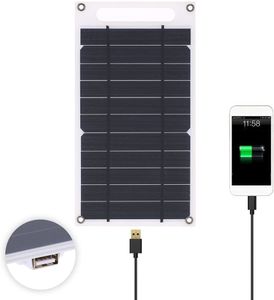 Solar Panel USB Outdoor Wasserdichte Wanderung Camping Tragbare Zellen Power Bank DIY Batterie Solar Generator Ladegerät für Handy