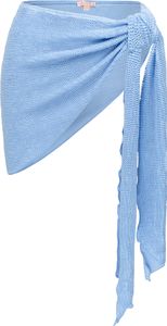 Moda Minx Sarong Scrunch Short Ruffle mit seitlicher Bindung Baby Blue M/L