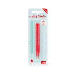 Legami Gelstift Ersatzmine löschbar 2er Set - rot