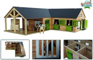 Detská stajňa Globe Horse 1:24 Grey