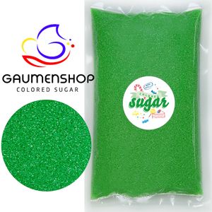 Bunter Zucker Grün - Froschgrün 100g